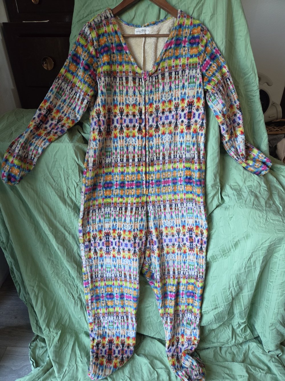 Natural Life Fleece Onesie Pajamas Small